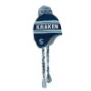 Dětská zimní čepice Seattle Kraken NHL Jacquard Tassel Knit With Pom