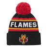 Dětská zimní čepice Calgary Flames NHL 3Rd Jersey Jacquard Cuff Pom