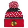 Dětská zimní čepice Chicago Blackhawks NHL Face-Off Cuff Pom