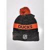 Pánska Zimná Čiapka Anaheim Ducks Authentic Pre Rink Beanie Cuff With POM