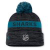 Pánska Zimná Čiapka San Jose Sharks Authentic Pre Rink Beanie Cuff With POM