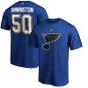 Pánské tričko Jordan Binnington #50 St. Louis Blues NHL Stack Logo Name & Number