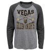 Dětské tričko Vegas Golden Knights NHL Cross Stick Ls Triblend Raglan