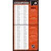 Kalendář Philadelphia Flyers NHL 2025 Wall Calendar