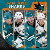 Kalendář San Jose Sharks NHL 2025 Wall Calendar