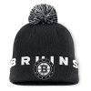 Pánská zimní čepice Boston Bruins NHL Fundamental High Stick Cuffed Knit Hat with Pom - Black