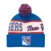Pánska Zimná čiapka New York Rangers Block Sweep Pom Knit