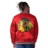 Pánská Oboustranná bunda Chicago Blackhawks NHL The CLOSER Reversible Varsity Satin Jacket