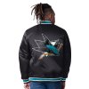 Pánska Bunda San Jose Sharks Closer Reversible Varsity Satin Jacket