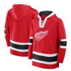 Pánská mikina Detroit Red Wings NHL Mens Laced Hockey Hoodie