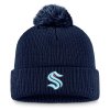Pánská zimní čepice Seattle Kraken NHL A/CAP Beanie Cuff Pom