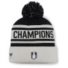 Pánská zimní čepice Florida Panthers NHL 2025 Stanley Cup Champions Cuffed Knit Hat with Pom - Black