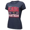 Dámské tričko Florida Panthers NHL 2025 Stanley Cup Champions Tri-Blend Ringer T-Shirt - Navy