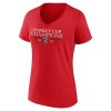 Dámské tričko Florida Panthers NHL 2025 Stanley Cup Champions Signature Roster V-Neck T-Shirt - Red