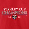 Pánske tričko Florida Panthers 2025 Stanley Cup Champions Signature Roster T-Shirt - Red