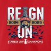 Pánské tričko Florida Panthers NHL 2025 Stanley Cup Champions Back-To-Back Local T-Shirt - Red