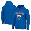 Pánská mikina Edmonton Oilers NHL Starter Logo Pullover Hoodie - Royal