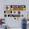 Samolepky na Stěnu Boston Bruins NHL Repositionable Street Signs Wall Decal Set