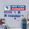 Samolepky na Stěnu New York Rangers NHL Repositionable Street Signs Wall Decal Set