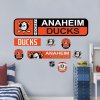 Samolepky na Stěnu Anaheim Ducks NHL Repositionable Street Signs Wall Decal Set