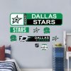 Samolepky na Stěnu Dallas Stars NHL Repositionable Street Signs Wall Decal Set