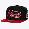 Pánská kšiltovka Miami Heat NBA Team Script 2.0 Snapback Hwc