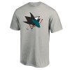 Pánské tričko San Jose Sharks NHL Primary Logo - Heather Gray