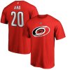 Pánské tričko Sebastian Aho #20 Carolina Hurricanes NHL Name & Number Tee
