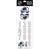 Samolepky na helmu Colorado Avalanche Decals Burgundy