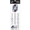 Samolepky na prilbe Colorado Avalanche NHL Decals Burgundy