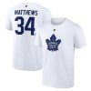 Pánske tričko Auston Matthews #34 Toronto Maple Leafs NHL Fanatics Authentic Stack Name & Number T-Shirt - White