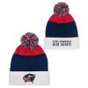 Dětská zimní čepice Columbus Blue Jackets NHL Essentials Cuffed Knit W Pom