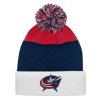 Dětská zimní čepice Columbus Blue Jackets NHL Essentials Cuffed Knit W Pom