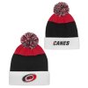 Dětská zimní čepice Carolina Hurricanes NHL Essentials Cuffed Knit W Pom