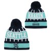 Dětská zimní čepice Seattle Kraken NHL Go Fast Cuffed Knit W Pom