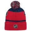 Dětská zimní čepice Washington Capitals NHL Puck Pattern Cuffed Pom