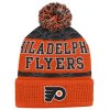 Dětská zimní čepice Philadelphia Flyers NHL Puck Pattern Cuffed Pom