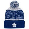 125924 1 detska zimni cepice toronto maple leafs nhl puck pattern cuffed pom