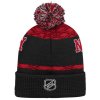Dětská zimní čepice New Jersey Devils NHL Puck Pattern Cuffed Pom