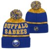 Dětská zimní čepice Buffalo Sabres NHL Puck Pattern Cuffed Pom