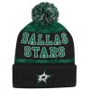 Dětská zimní čepice Dallas Stars NHL Puck Pattern Cuffed Pom