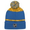 Dětská zimní čepice St. Louis Blues NHL Puck Pattern Cuffed Pom
