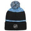 125972 2 detska zimni cepice utah mammoth nhl puck pattern cuffed pom