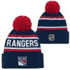 Dětská zimní čepice New York Rangers NHL 3Rd Jersey Jacquard Cuff Pom