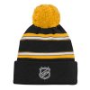 Dětská zimní čepice Boston Bruins NHL Jacquard Cuffed Knit With Pom