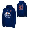 Detská mikina Edmonton Oilers NHL Connor McDavid Flat Captains N&N Flc Hood