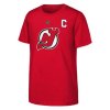 Detské tričko New Jersey Devils NHL Nico Hischier Flat Captains N&N Ss Ctn Tee