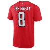 Pánske tričko Alex Ovechkin # 8 Washington Capitals NHL All-Time Leading Goal Scorer The Great 8 Name & Number