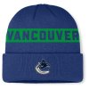 Pánská zimní čepice Vancouver Canucks NHL Authentic Pro A/Cap Cuffed Beanie