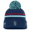 Dámská zimní čepice Seattle Kraken NHL Authentic Pro W/Cap Cuffed Pom Beanie